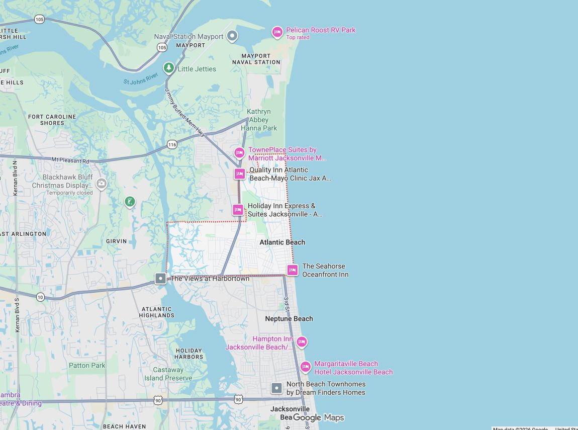 Precision Garage Door Service® of Atlantic Beach map
