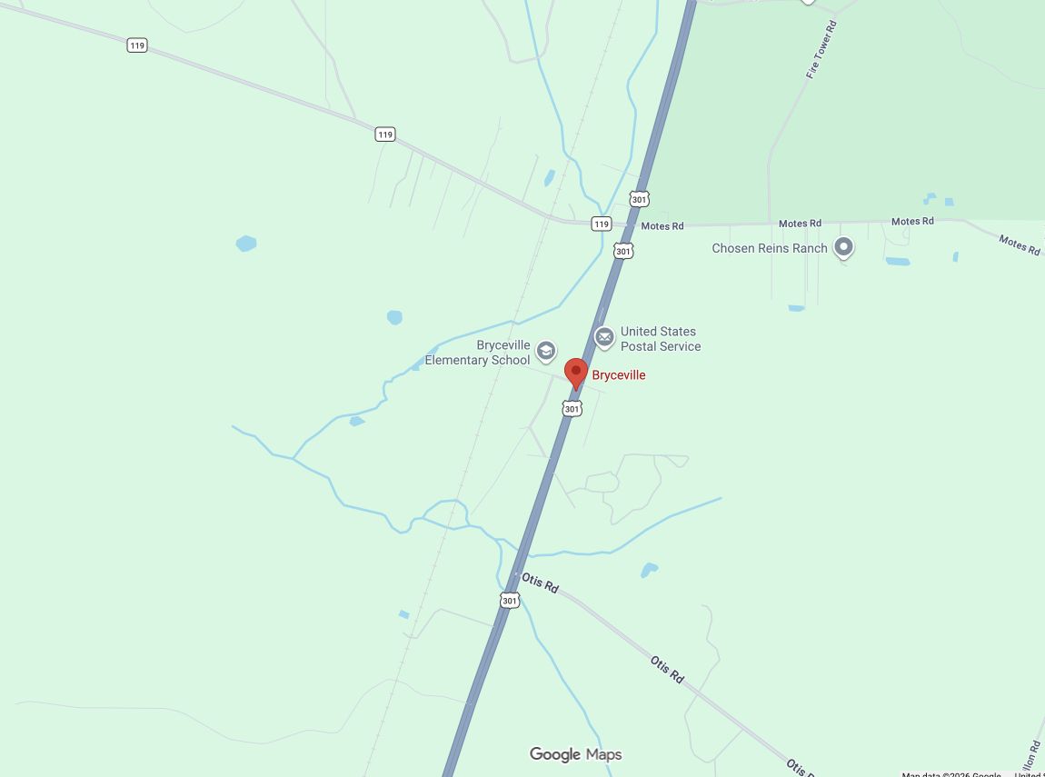 Precision Garage Door Service® of Bryceville map