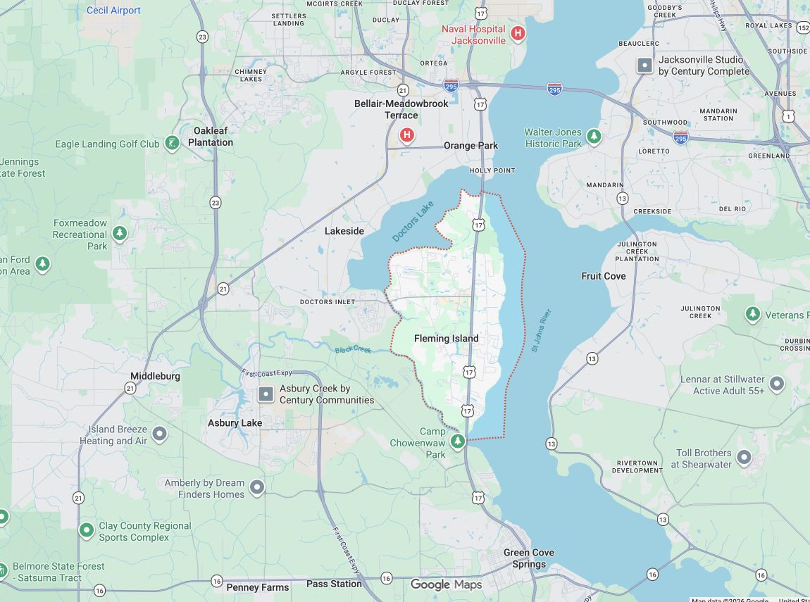 Precision Garage Door Service® of Fleming Island map