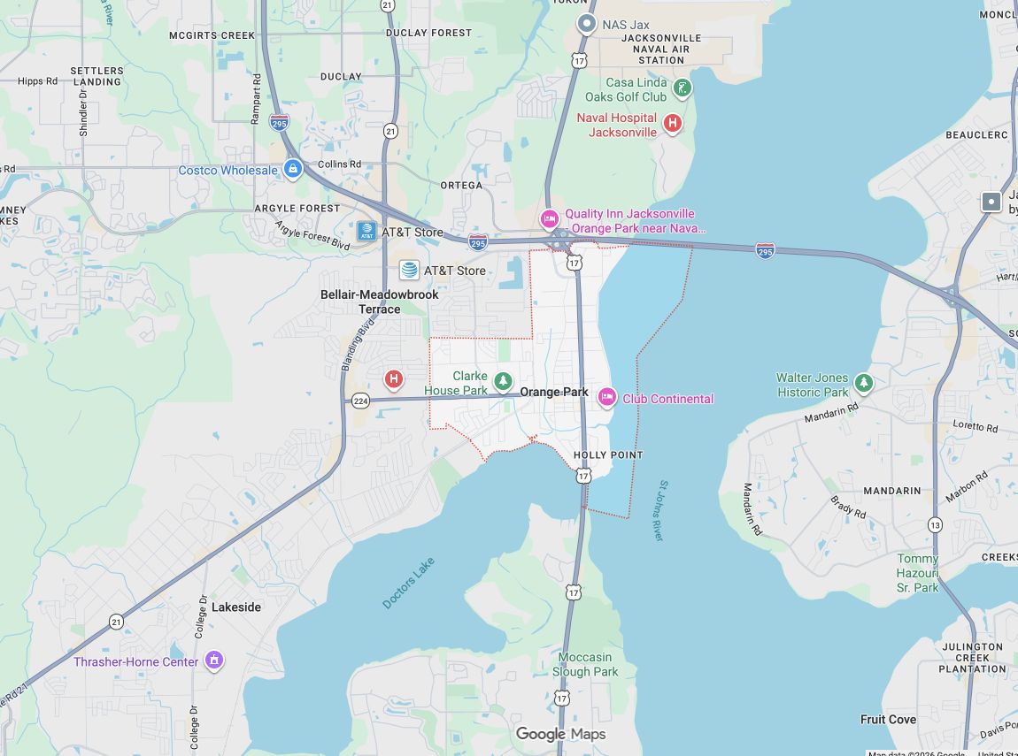 Precision Garage Door Service® of Orange Park map