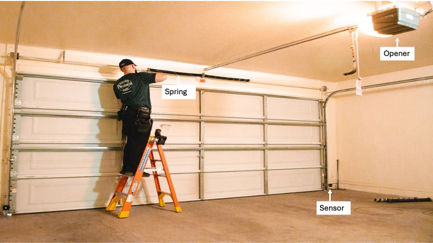 Precision Garage Door Service of Jacksonville Opener sensor spring